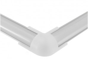Соединитель угловой (внешний) для проф. LR49 (16*16) Белый   L49-EC