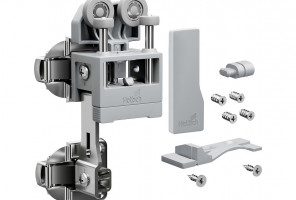 9339477 Комплект фурнитуры WingLine L 2024, light, с самозакрыванием, серый, левый