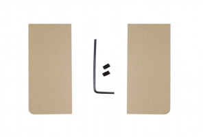 Заглушки закр. для горизонт. профиля GOLA BALANCE " L" Сатиновое золото  RZ051.04SG   БОЯРД