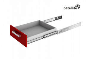 Направляющие шариковые с доводчиком SATELLITE 450мм DB4525Zn/450 полного выдв.  БОЯРД