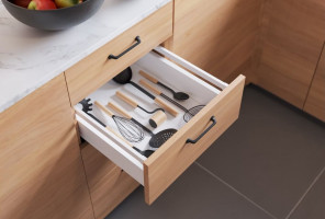 Ящик GTV Модерн Бокс PRO L-350, средний H-135мм, Белый   PB-MBPRO-KPL350B1