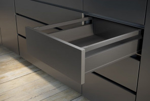 Ящик GTV Модерн Бокс PRO L-400, средний H-135мм, Антрацит   PB-MBPRO-KPL400B