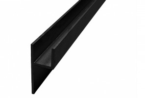 ПЛАНКА ПЛИНТУС  6 мм. черная 3 м. Крокос