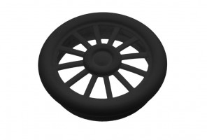 Решетка вентиляционная черная D-40 мм.