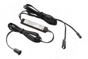 Выключатель инфракрасный (IR) на преграду, врезной, черный, 12/24V, 36/72W, SW1-DS-FM-1BL