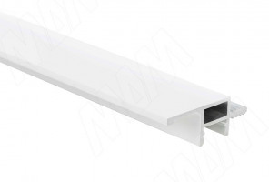 Профиль-ручка GOLIGHT для верхн.базы под светод.ленту, белый матовый L-3000мм. GL3.131.729.3000WHM, (без рассеивателя)