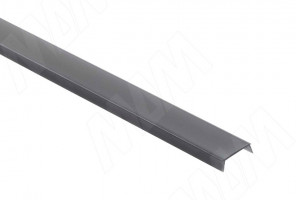 Рассеиватель черный матовый для профиля FM1/F SM6 GL3 L3000 LSPA-DIF1.1/F-BL-3 (плоский)