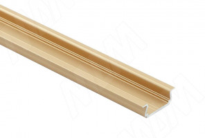 Профиль FМ1/F врезной, золото мат. под св. ленту, 18х6мм, для плоского рассеивателя L-3000 LSP-FM1/F-ALU-3-GL (без рассеивателя)