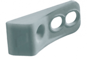 9236460 Направляющий упор для складных дверей, пластик, цвет серый