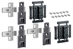 9339499 Комплект 3 средних петель WingLine L, с регулировкой, цвет антрацит