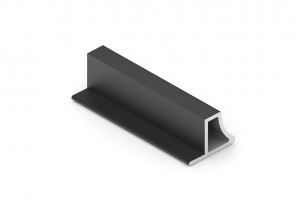 АРИСТО Торцевой профиль ручки NOVA, 2700, черный   NB0448