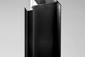 Профиль GOLA алюм. вертикальный L-образный, Черный, под 16мм, 3000мм REHAU