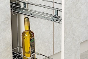 Cargo mini 150 мм Starax 2-х.ярусная,  (106*475*495) хром, левая S-2422-С