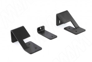 LOFT Менсолодержатель (комплект) для деревянных полок 16мм, черный матовый (краска RAL9005) LFT.SET.BL