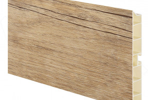 Цоколь пластиковый (высота 150, длина 4000 мм), Дуб Вотан 15.9150R 4M