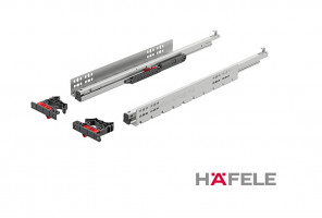 Направляющие скрытого монтажа, Полного выдв. 270мм с доводчиком   433.07.500