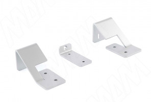 LOFT Менсолодержатель (комплект) для деревянных полок 16мм, хром матовый (краска ) LFT.SET.CRM