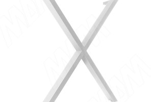 Аспен опора для стола Х-образная, 60х30, Н715+10мм,белый  AS60X30/715WT