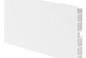 Цоколь пластиковый (высота 100, длина 4000 мм), Белый 10.4801R 4M