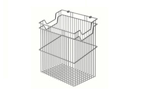 Корзина Starax навесная для белья, ширина 400 (330х290х500) хром S-8113-C (S-8113)