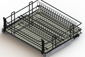 Cargo 500мм Посудосушитель выкатной GTV, черный