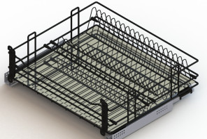 Cargo 800мм Посудосушитель выкатной GTV, черный