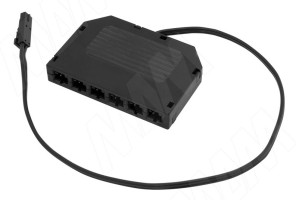 Разветвитель на 6 розеток, разъем - LED DISTR-LED1M6F