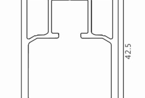 Верхний ходовой профиль для складных дверей DTC TRACK-PRO CF L=3 м.(CFDGA) 0021590