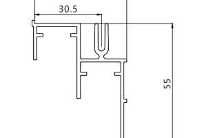 Нижний направляющий профиль для системы купе DTC TRACK-PRO GT L=3м (GTDG02C) 0018884