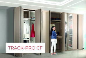 Комплект складных дверей DTC TRACK-PRO H 2800 T=18-25мм, лев.+прав. (0CFGDA) 0021592