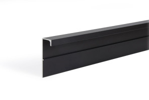 RP005BL.1/000/3000 Черный матовый (Ручка-профиль мебельная AL) LEGENDA