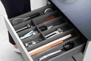 Лоток для столовых приборов DTC L=500 W=356, металл, белый (HKDCP500A03, E29) 0022527