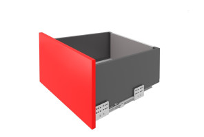 Ящик СТАРТ PUSH+SOFT с прямыми боковинами Графит SB41GRPH.1/500, выс. стенки 86мм