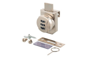 Замок кодовый для 1й стеклянной двери, никель, ZnAl, сталь, LZ-501 N SETE