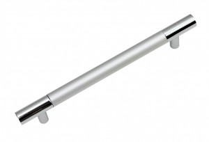 RS055CP/SC. 4/128 хром полированный/сатиновый хром ручка