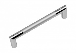RS054CP/SC. 4/128 хром полированный/сатиновый хром ручка