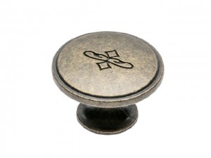 Ручка-кнопка OLBIA, старое золото   GZ-OLBIA-1-04   (40 шт.)