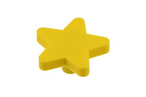 Ручка мебельная UM-STAR-ZT звезда,  желтый