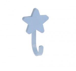 Крючок мебельный звезда,  синий WM-STAR-NB