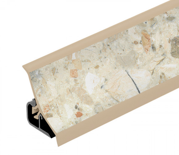 Thermoplast 120 - Плинтус - 2011       Мрамор боттичино 18*18*3000 (MRK 120-1287)