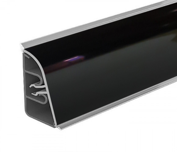 Thermoplast 850 - Плинтус - 0509гл.(4,2) Черный глянец 37*24*4200 (AP 850-1905)