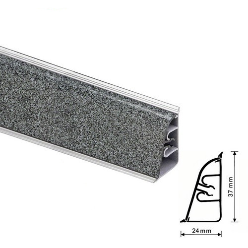 Thermoplast 850 - Плинтус - 2338 (4.2)    Лунный металл (Скиф 8) 37*24*4200 (AP 850-1224)