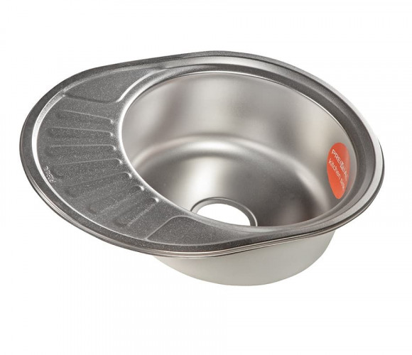 Мойка Овал малый, Premial PL 5745, (570*450*180мм, толщ.0,8мм), Матовая