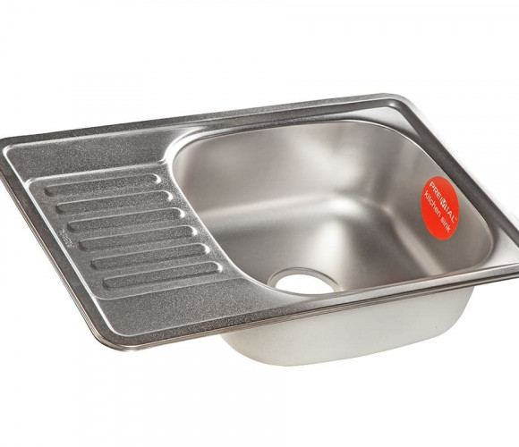 Мойка Premial PL 6642-Е, (660x420х180мм, толщ.0,8мм) , Матовая