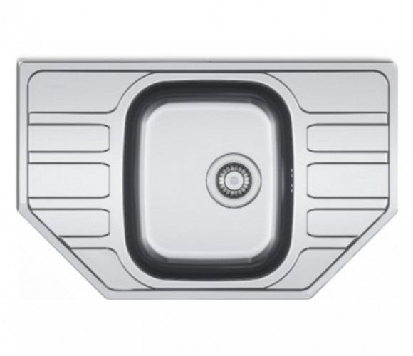 Мойка EURODOMO Scala 45 E , обор., 3 1/2", Матовая, Угловая, 780х490мм, 101.0193.009***