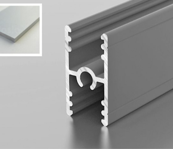 Престиж Поперечина Средняя под винт (Серебро .)  KF1-21