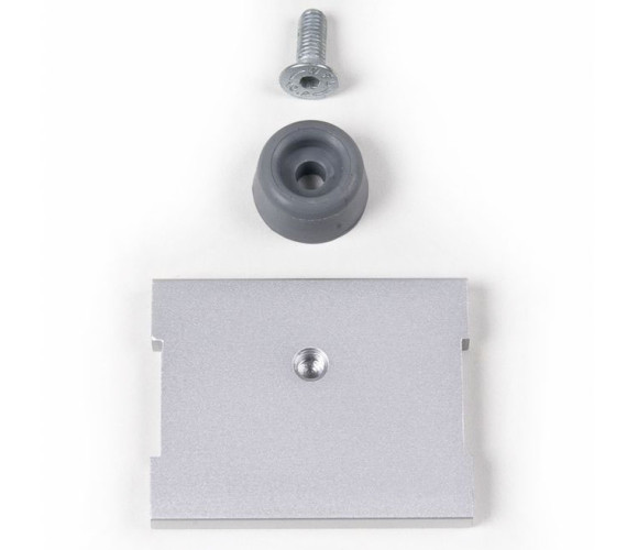 Раумплюс 10.08.291 Заглушка верхней направ. алюм.одинарная,Серебро,S42