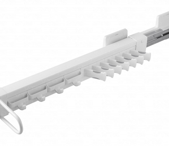 Вешалка для ремней и галстуков левая W-WKRL002-10 белая, с доводч., полн. выдв.