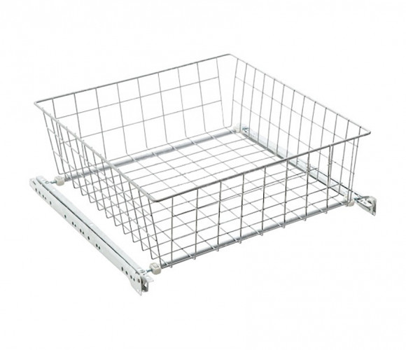 Корзина выкатная сетчатая 435х475х150 белая SB500/150-WT