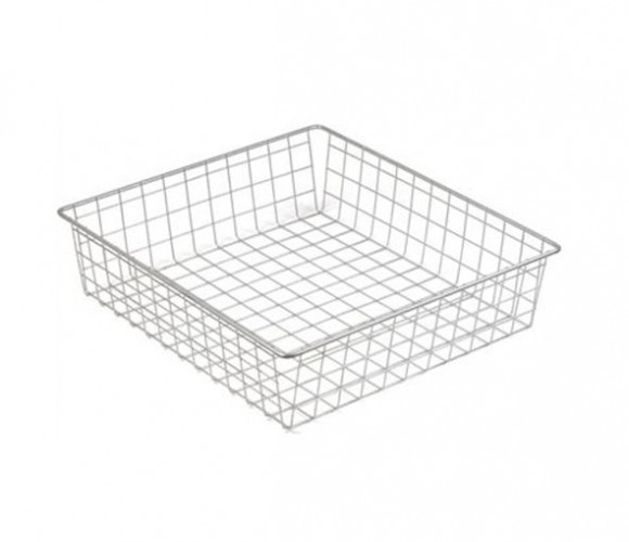 Корзина сетчатая 435х485х160мм серая  Евро 16-1М